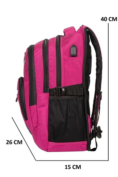 Konfores 1551-2225 Unisex Ανατομική Σχολική Τσάντα Πλάτης Ροζ