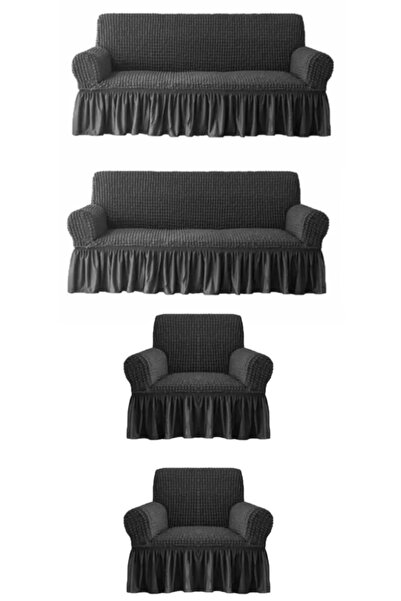 FurkanTicaret غطاء أريكة مرن من Bürümcük غطاء أريكة من الليكرا مكون من 3 قطع ...