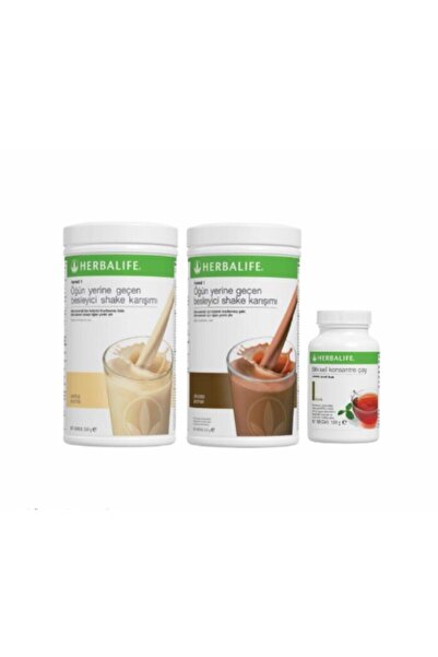 Herbalife 1 Adet Vanilya-1 Adet Çikolata Aromalı Shake+100gr Çay