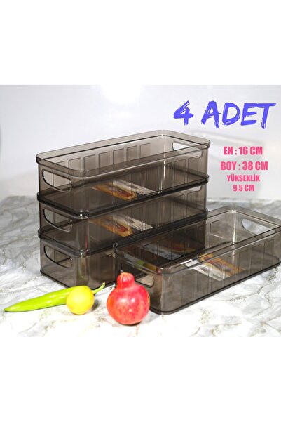 Turnberry 4-Piece Refrigerator Organizer - Vegetable, Fruit and Make-Up Organizer, Cabinet Organizer