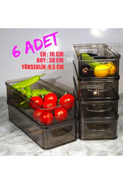 Turnberry 6-Piece Refrigerator - Vegetable, Fruit and Makeup Organizer, In-Cabinet Organizer