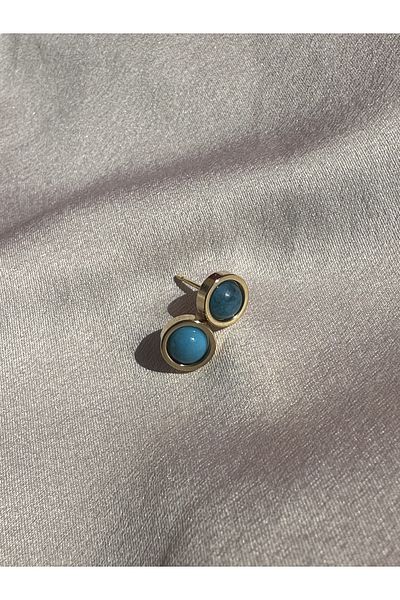 sorella Accessory Blue Jewelled Steel Earrings