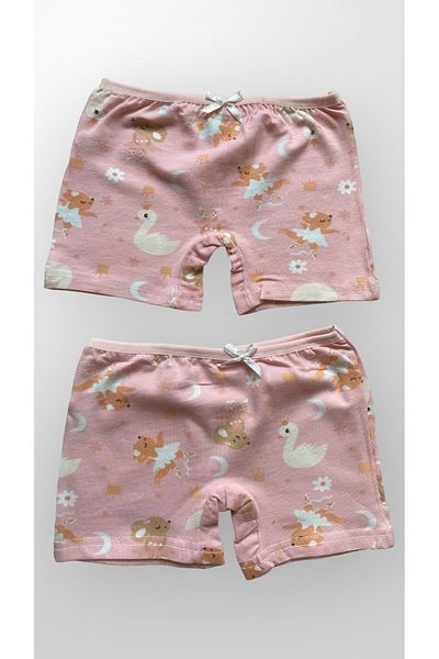 Fil Kids Girl's Cotton Swan Patterned 2-pack Boxer