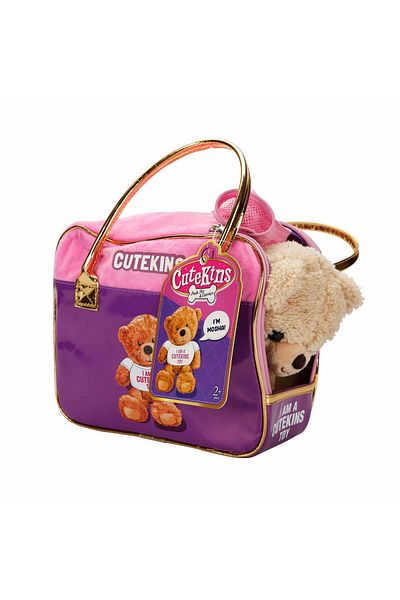 Sunman Cutekins Plush Bear Mosha with Carrying Bag