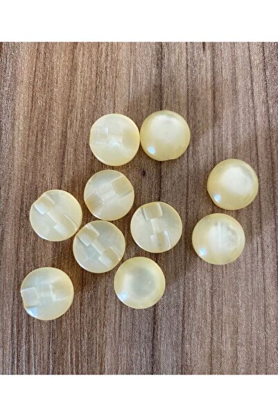 Öztürk Buton semiperlat din sidef, 1,3 cm, pachet de 10. Culoarea mierii.