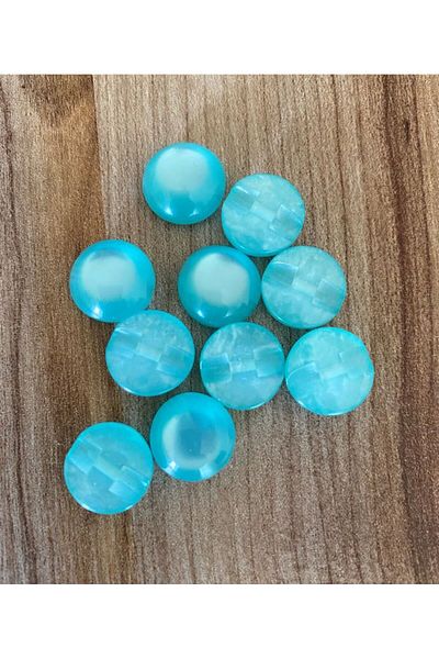Öztürk Pearlescent Half Pearl Button 1.3cm Pack of 10