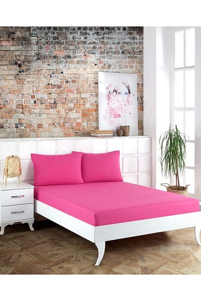 Softplus 100% Cotton Single Fitted Pillow Case and Sheet Set