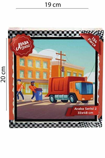 artline Araba Serisi 154 Parça Puzlle