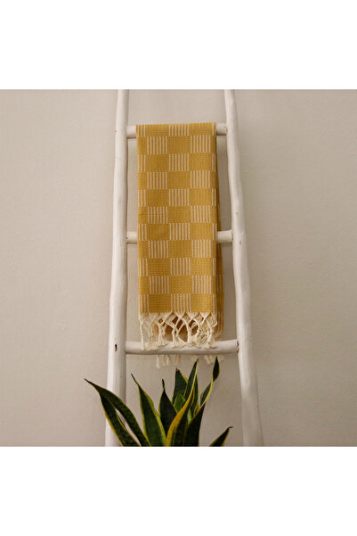 Dilruba Yüz Havlusu 50x100 cm Sarı