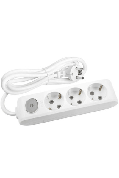 VİKO Viko Multi Let (3'Lü) Üçlü Priz Topraklı Anahtarlı Kablolu 5 (Beş) Metre (8 Adet)