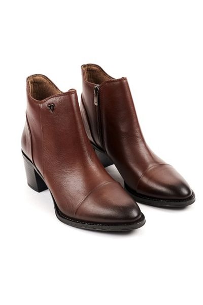 Forelli ZERO 21856 Forelli Genuine Leather FErmuar Closure Heeled Boots