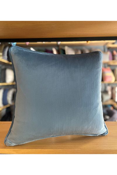 Fabricland Catifea de mătase importată Baby Blue Culoare KIRLENT TEAC 43x43cm