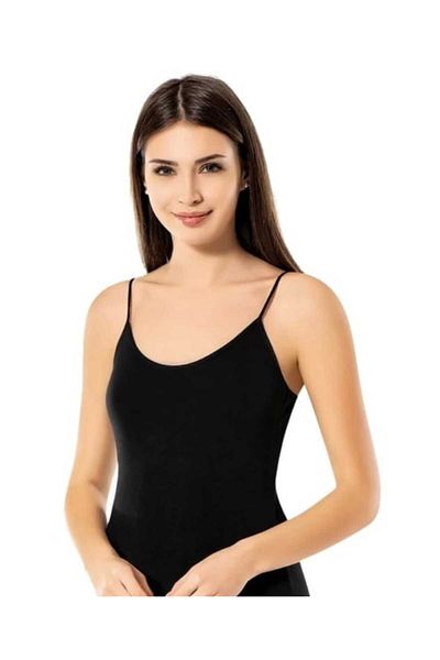 KOTA Women's Rope Strap Black Women's Undershirt