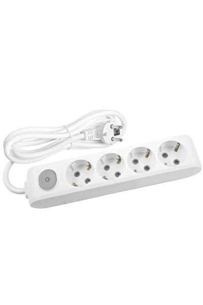VİKO Viko Multi Let (4'Lü) Dörtlü Priz Topraklı Anahtarlı Kablolu 3 (Üç) Metre