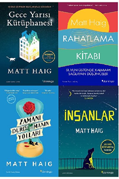 Domingo Yayınevi Matt Haig 4 Kitap Set ( Rahatlama Kitabı Yeni )