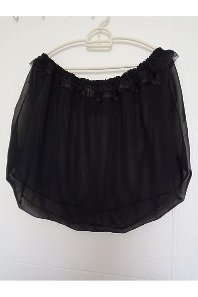 KobalBusiness Cage Tulle - Fits 40x40cm Wide Cages with Black Chiffon Organza Ribbon L-XL 164 cm Diameter Tulle