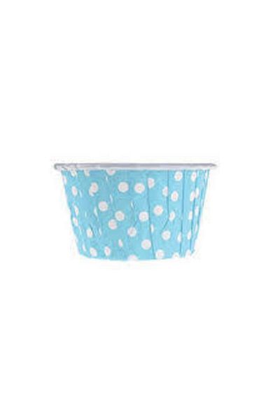 BENS Tekçe Light Blue Polka Dot Pet Capsule Muffin 25 Pieces