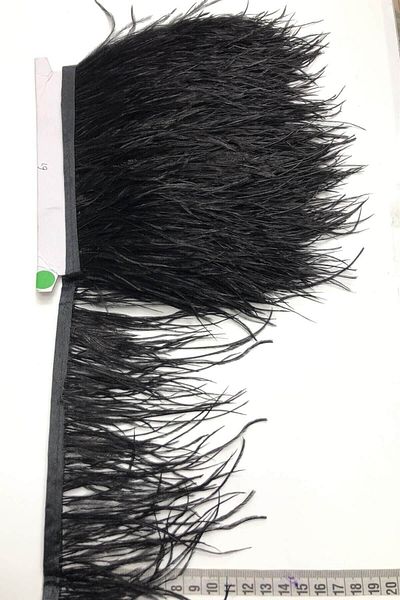 Hobigram Black Ostrich Feather to Decorative Ribbon Hobby Products 100 cm – Decorative Ribbon, Stylish Design