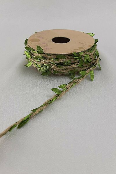Hobigram Decorative Ribbon Aren Straw String Leaf Ribbon 10 Meters 1 Reel – Decorative Ribbon, Stylish Design – D