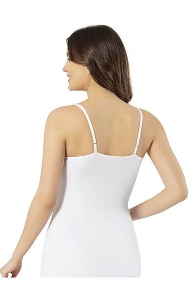 KOTA Women's Rope Strap Adjustable White Tank Top