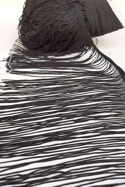 Hobigram Decorative Ribbon Black 15 cm Fringe Ribbon Tassel – Decorative Ribbon, Stylish Design, Women's Accessory – De