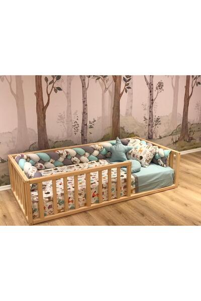 woodandmontessori Montessori Bebek Ve Çocuk Karyolası Doğal Ahşap Yatak