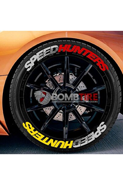 bombtire حروف إطارات ثلاثية الأبعاد Speedhunter 2.5 سم منتج أصلي 4 قطع ملصق إ...