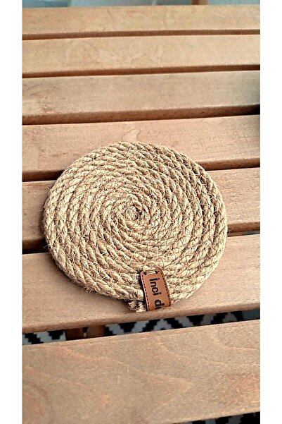 NCDSGN Hasır Bardak Altlığı(TEKLİ)12cm,fincan,bardak,kupa,mum Altlığı El Yapımı Naturel