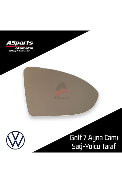 Asparts Vw Golf 7 Ayna Camı 2013-2020 (SAĞ - YOLCU TARAFI) (REZİSTANSLI) 5g08...