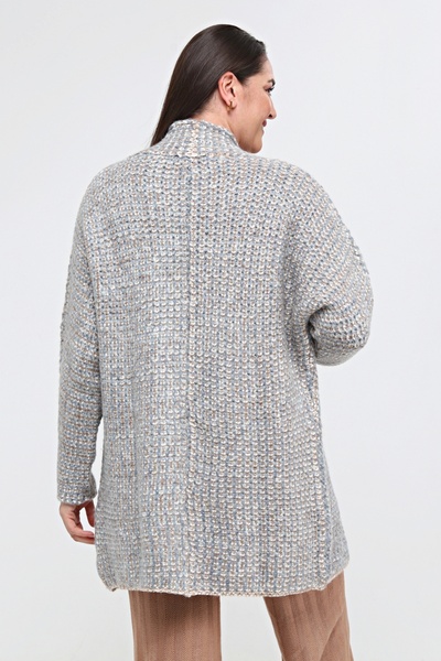 Laden Knitwear Large Size Oversize Woolen Soft Loose Women's Thick Cardigan