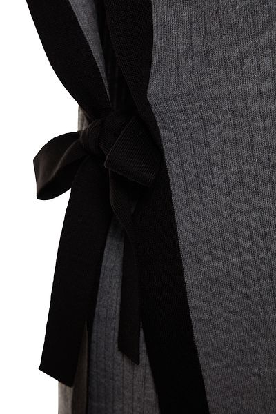 Trendyol Modest Antracit színű blokkolt hasíték részletes mellény-nadrág kötöttáru alsó-felső készlet TCTAW24US00087