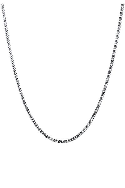 KUZZOI Halskette Herren Panzerkette Basic Fein 925 Silber