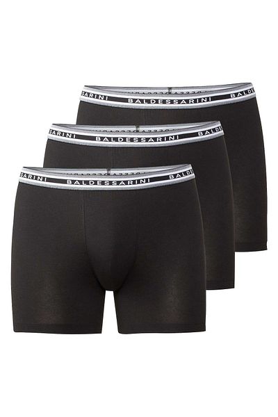 BALDESSARINI 3er-Pack Herren Boxershorts – Radfahrer, Unterwäsche, Unterhosen, Baumwolle, Logo