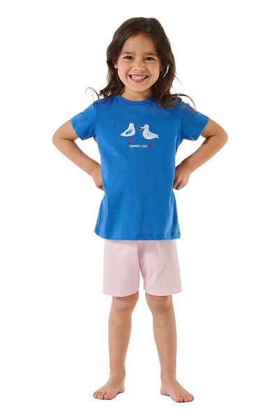 Schiesser Kurzarm-Pyjama für die Kleinen Bio-Baumwolle Tier-Motiv