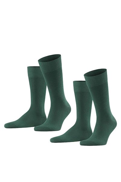 FALKE 2er-Pack Herren-Socken – Happy & Kurz Baumwolle-Socken