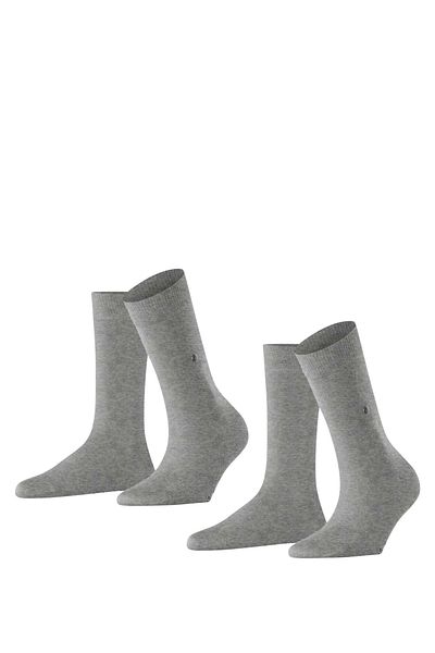 Burlington 2er-Pack Damen-Socken – lässiger Kurzstrumpf, Einheitsgröße, Unifarben