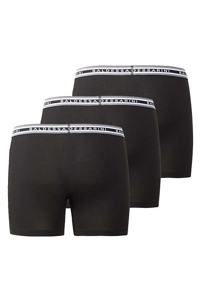 BALDESSARINI 3er-Pack Herren Boxershorts – Radfahrer, Unterwäsche, Unterhosen, Baumwolle, Logo