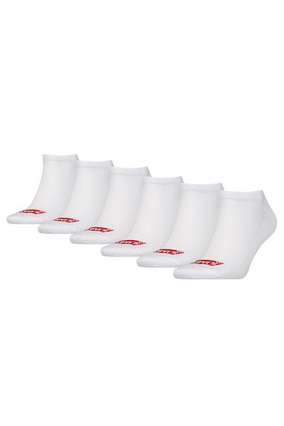 Levi's Packung mit 6 Unisex-Sneaker – Logo mit niedrigem Schnitt und Fledermausflügeln, ECOM
