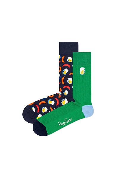 Happy Socks Packung mit 2 Unisex-Socken – Geschenkbox, Farbmix