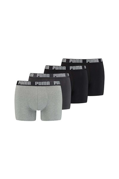 Puma Herren Boxershorts, 4er Pack - Basic Boxer ECOM, Cotton Stretch, Everyday