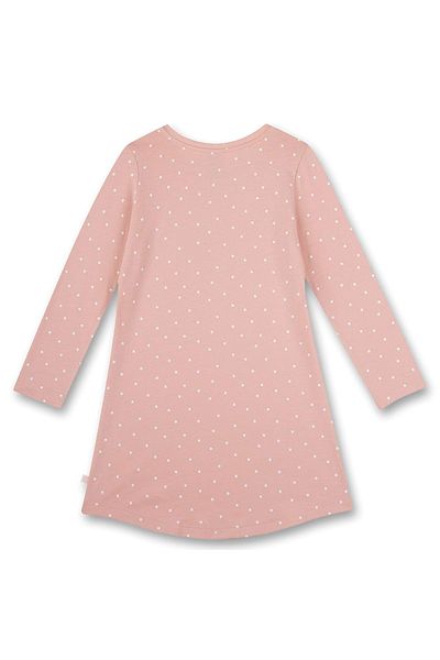 Sanetta Mädchen Nachthemd - Sleepshirt, Langarm, Punkte, Bio-Baumwolle