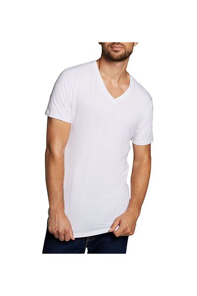 Bamboo Basics Herren Amendment VELO, 4er-Pack – Unterhemd, V-Ausschnitt, Single-Jersey