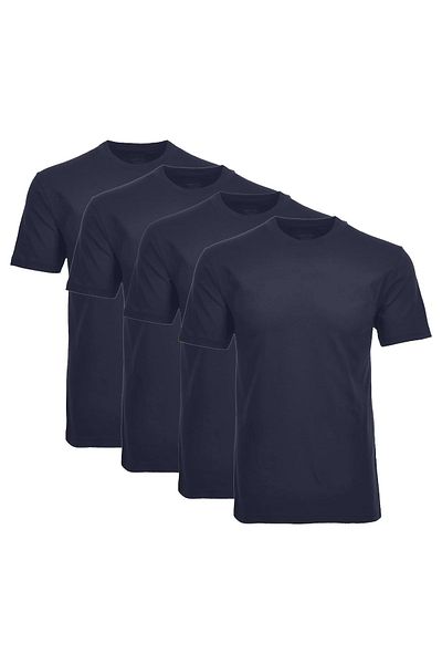 Ragman Herren T-Shirt 4er Pack - 1/2 Arm, Unterhemd, Rundhals