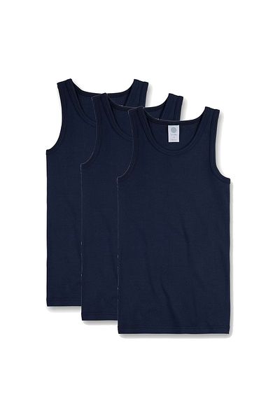 Sanetta Jungen Unterhemd 3er-Pack – Hemden ohne Armaturen, Unterhemden, Basic, Bio-Baumwolle