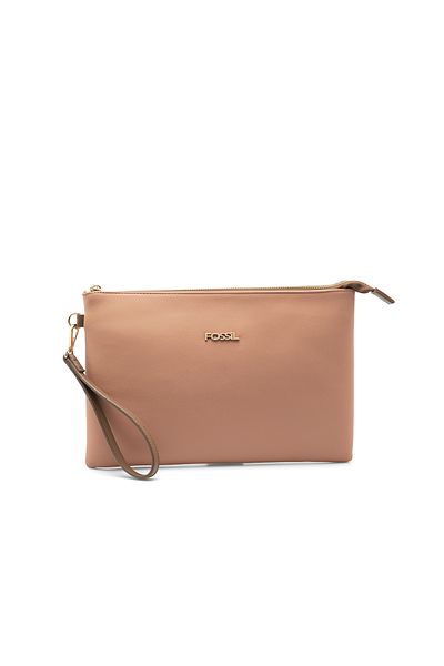 Fossil Дамско портфолио и клъч чанта Sandstone