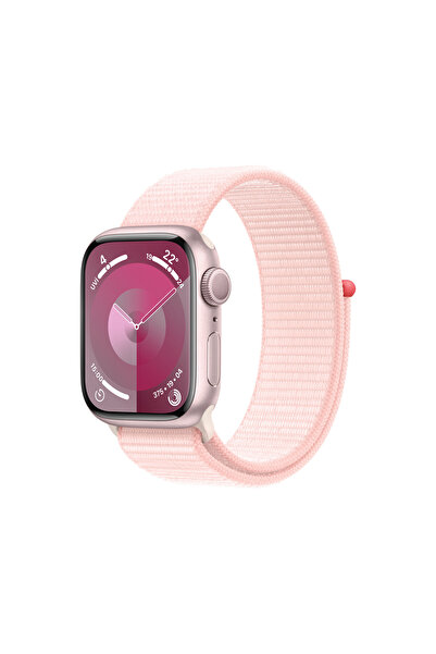 Apple Watch Series 9 GPS 41mm Pembe Alüminyum Kasa ve Uçuk Pembe Spor Loop