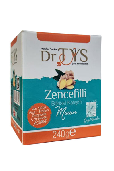 Dr TYS Zencefilli Arı Sütü-Bal-Polen-Propolis-Çörekotu Bitkisel Karışım Macun...