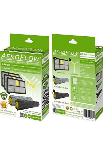 AeroFlow Σετ ανανέωσης σειράς Roomba 870 - Συμβατό με i-Robot