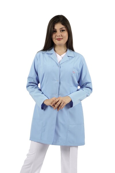 SEZA TEKSTİL Ανοιχτό μπλε ποδιά εργασίας για οικονόμο, τσαγιέρα, εργοστάσιο, ...