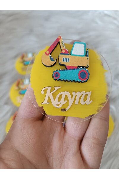 guluslazerkesim 10 ADET KEPÇE DESENLİ ŞEFFAF FİGÜRLÜ MAGNET DOĞUM GÜNÜ HEDİYE...